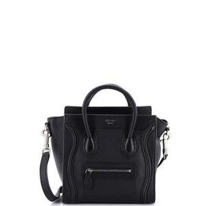 Celine Luggage Bag Grainy Leather Nano #253744C16B